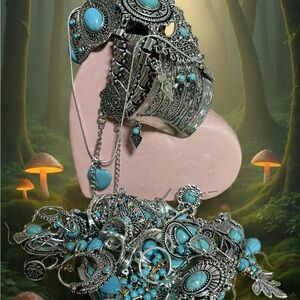 Mystery jewellery Jar Heart Vase all new & wearable pieces 80 pieces boho style